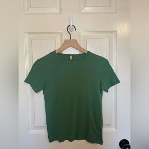Benetton Organic Cotton Green Baby Logo Tee